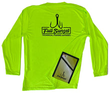 Load image into Gallery viewer, HOOKS TECH-TOOL WATERMAN LONG SLEEVE SHIRT LIME - Full Sunset