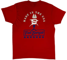 Load image into Gallery viewer, 4TH OF FULL SUNSET WATERMAN SHORT SLEEVE SHIRT RED - Full Sunset