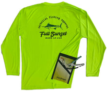 Load image into Gallery viewer, MAR-A-LOGO TECH-TOOL WATERMAN SHIRT LONG SLEEVE LIME - Full Sunset