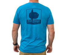 Load image into Gallery viewer, SUNFISH SUPER SOFT T-SHIRT TURQUOISE - Full Sunset