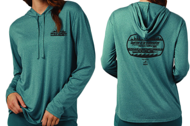 Kahakai BoB Womens Dri-Fit Hoodie Top - Lake Blue (Limited Sizes Available)