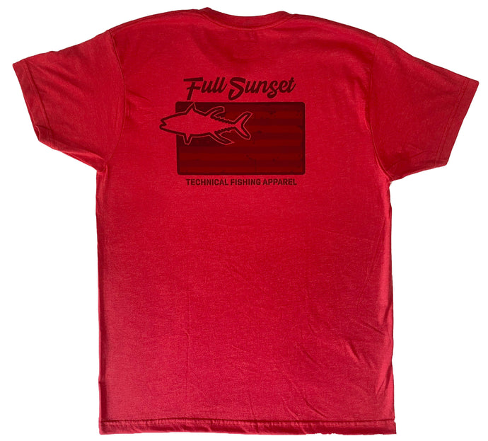 INDEPENDENCE SUPER SOFT T-SHIRT RED - Full Sunset