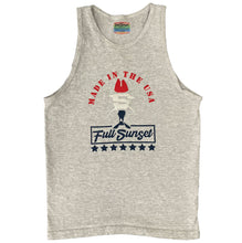 Load image into Gallery viewer, WOMENS 4TH OF FULL SUNSET COTTON TANK TOP GRAY - Full Sunset

