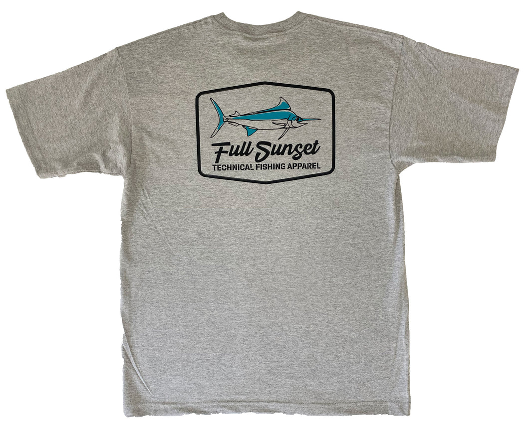 MAR-A-LOGO HEAVYWEIGHT COTTON T-SHIRT GRAY - Full Sunset