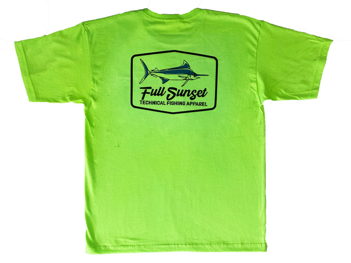 MAR-A-LOGO HEAVYWEIGHT COTTON T-SHIRT LIME - Full Sunset