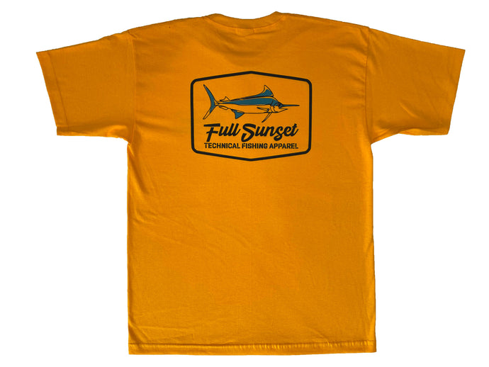 MAR-A-LOGO HEAVYWEIGHT COTTON T-SHIRT BRIGHT ORANGE - Full Sunset