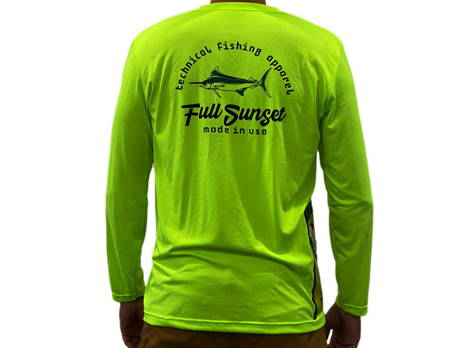 MAR-A-LOGO TECH-TOOL WATERMAN SHIRT LONG SLEEVE LIME - Full Sunset