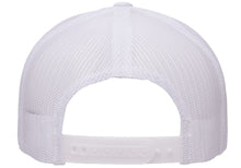Load image into Gallery viewer, MAR-A-LOGO RETRO TRUCKER HAT NAVY/WHITE - Full Sunset
