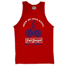 Load image into Gallery viewer, WOMENS SHOW ME COTTON TANK TOP RED - Full Sunset
