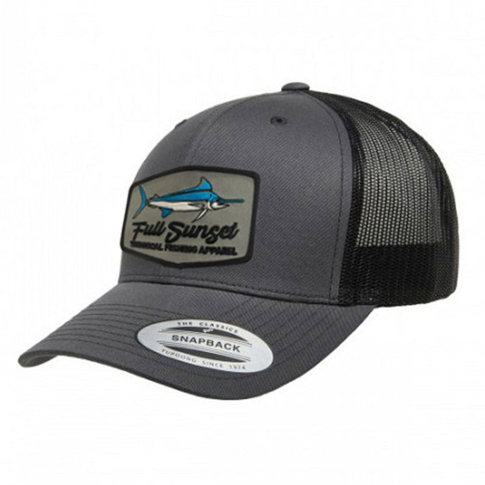 MAR-A-LOGO RETRO TRUCKER HAT CHARCOAL/BLACK - Full Sunset