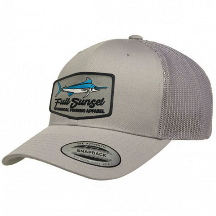 MAR-A-LOGO RETRO TRUCKER HAT SILVER - Full Sunset